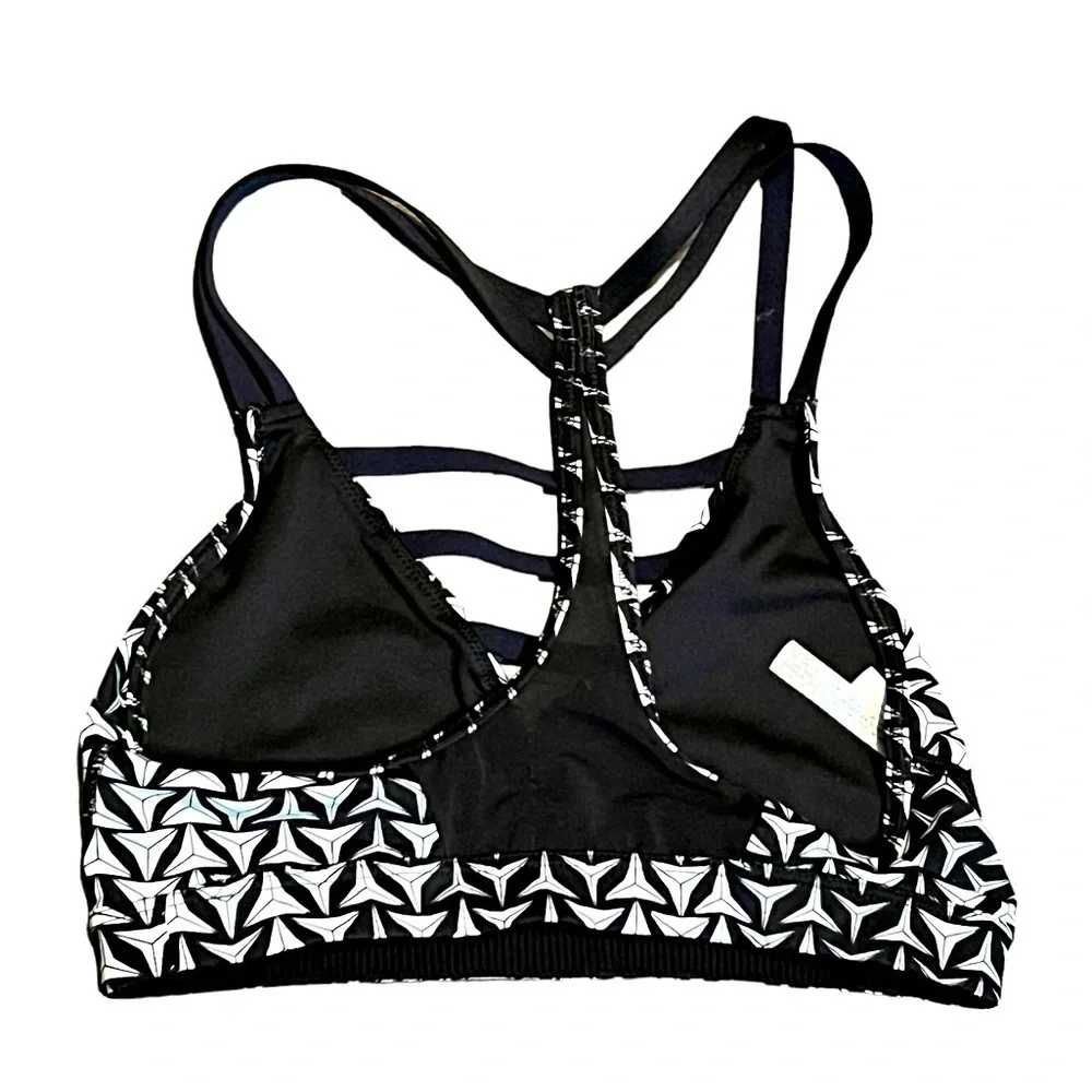Victoria’s Secret Sports Bra Size XS Black White Workout Yoga